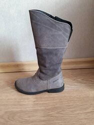 Нові шкіряні сапожки, натуральна замша 31р  