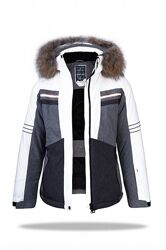 Горнолыжная куртка женская Freever WF 21621 черная белая