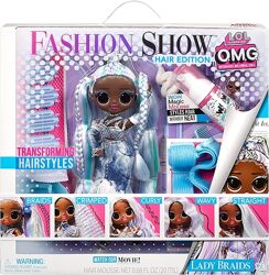 Кукла лол lol surprise OMG Fashion Show Hair Edition Lady Braids MGA 