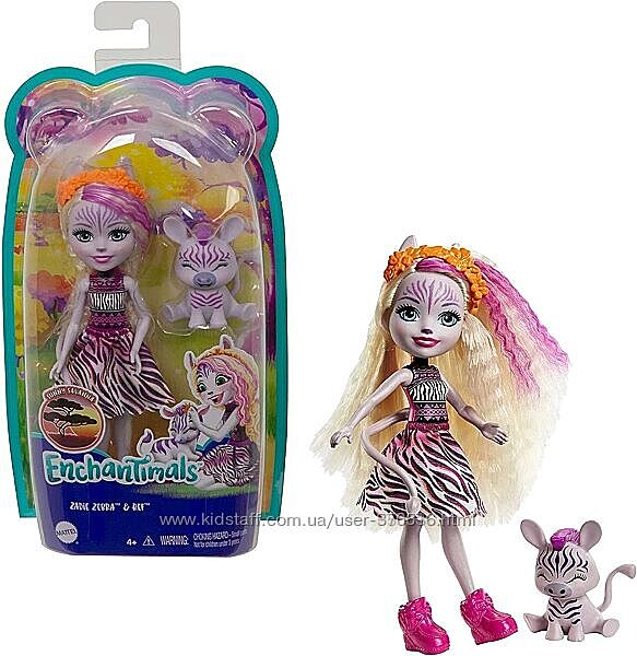 Кукла enchantimals зебра оригинал от Mattel 