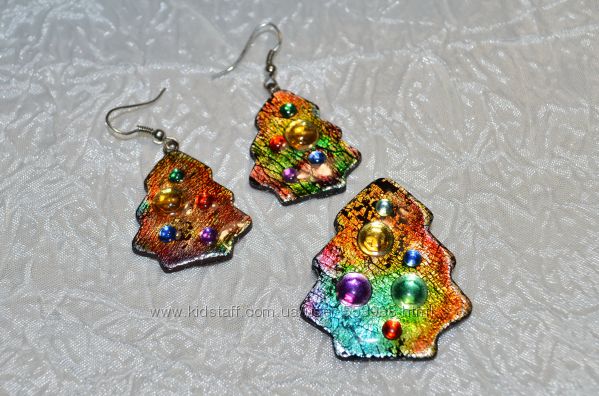 Комплект ручной работы Елочки по скидке