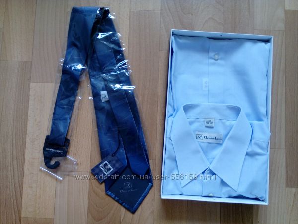 Новый комплект рубашка и галстук