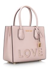 Сумка шкіряна мichael kors love leather crossbody Soft pink