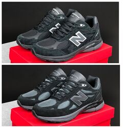 Чоловічі замшеві кросівки New Balance 990 чорні