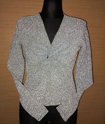 Нарядна срібляста кофточка H&M р. S-M