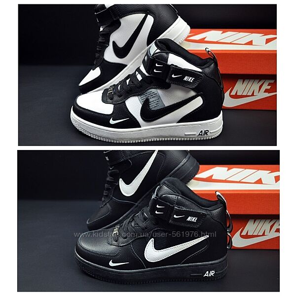 Жіночі зимові шкіряні кросівки Nike Air Force High р