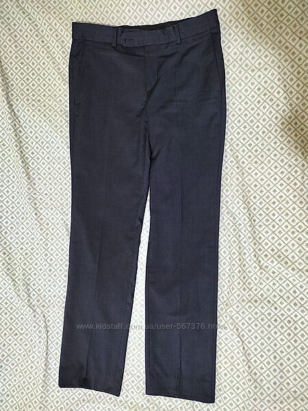 Темно-синие шерстяные брюки, размер 170-176 см