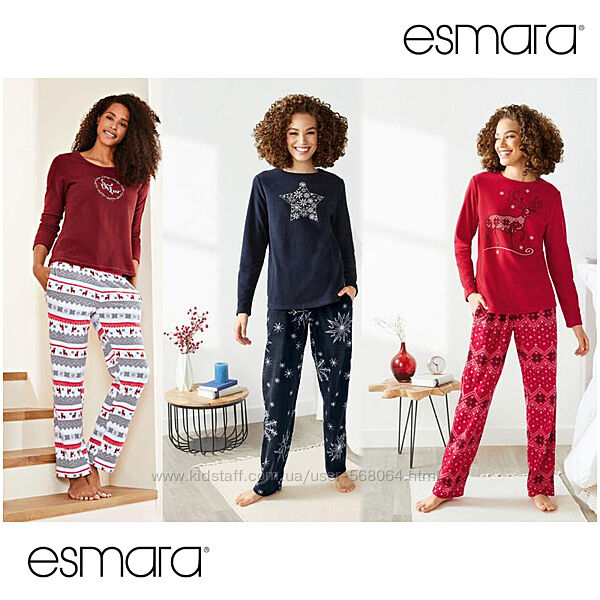 Теплая флисовая пижама женская Esmara 