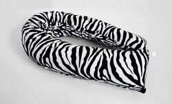 Уплотнительная подушка валик бортик велюровая длинная зебра - Польша 100х13