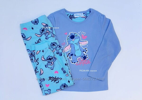 Флісова піжама для дівчаток  Lilo & Stitch Disney