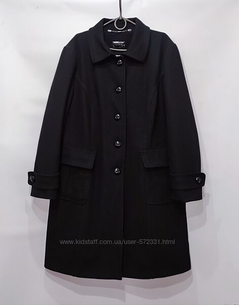 Sixth sense чёрное шерстяное демисезонное пальто