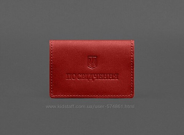 Кожаная обложка для пенсионного удостоверения цвета
