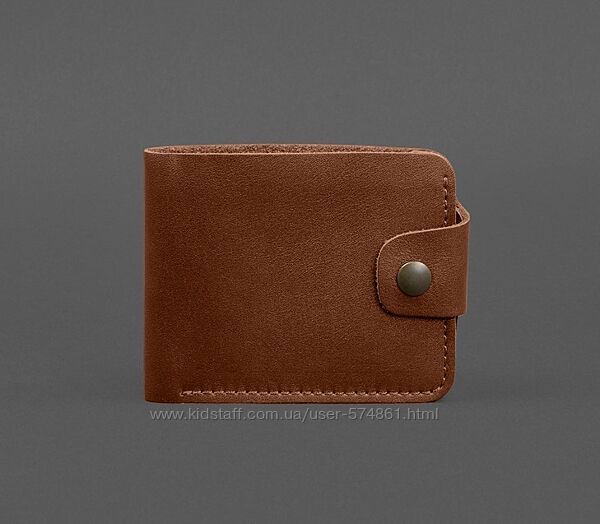 Мужское кожаное портмоне на кнопке 9.1 цвета