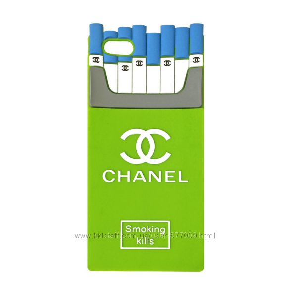 Чехол Chanel Smoking Kills дял Iphone 5 5s салатовый