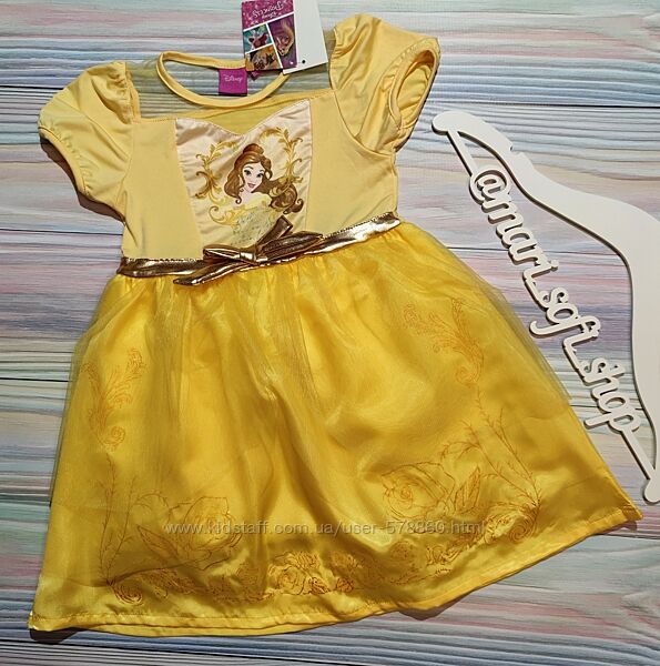 Жовта ошатна сукня Disney р. 4 роки