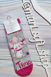 Сіро-рожеві махрові шкарпетки OVS р. 23-24