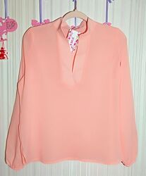 Персиковая легкая блуза от AMUR р. 44