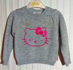 Сірий джемпер для дівчинки Hello Kitty р. 2 роки