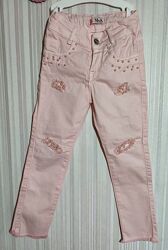 Світло-рожеві стильні штани M&A clothes р. 122