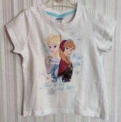 Біла футболка Disney з Frozen р. 5-6 років