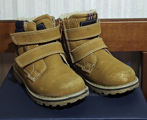 Бежеві зимові черевики Tom Tailor р. 25