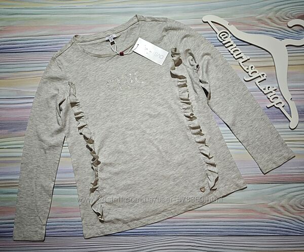 Бежево-сірий реглан з оборками OVS р. 13-14 років