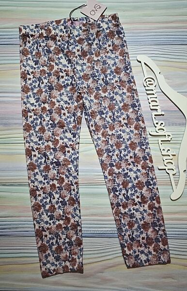 Ажурні укорочені лосини з квітами OVS р. 12-13 років