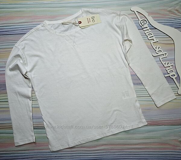 Білий однотонний реглан OVS р. 10-11 років