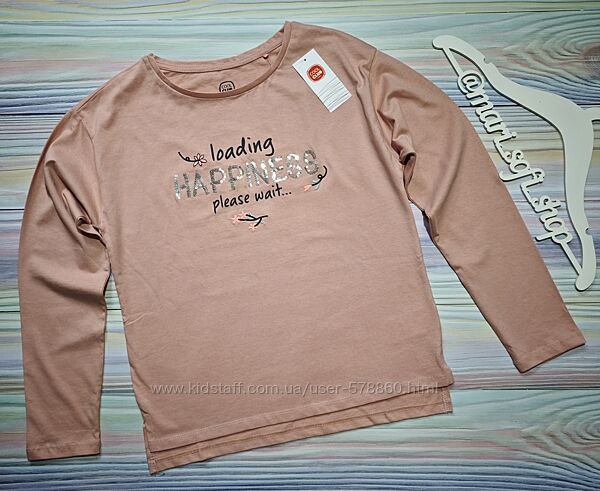 Персиковий реглан з написом Cool Club р. 158