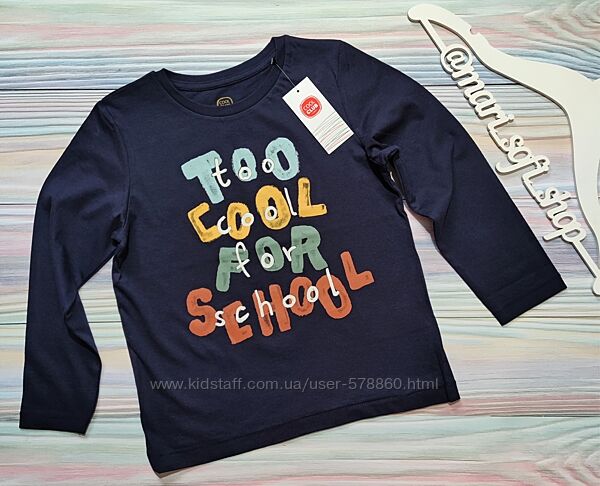 Темно-синій реглан з принтом Cool Club р. 140