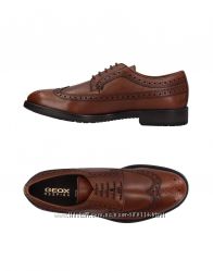 Модные мужские оригинальные туфли на шнуровке GEOX Respira