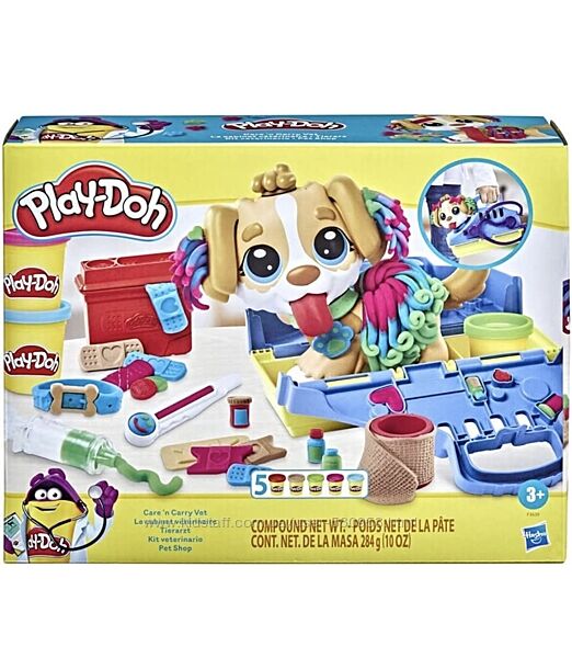 Набор пластилина Play-Doh Care &acuten Carry Vet 