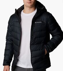 Чоловічий чорний пуховик Columbia  Omni-heat куртка розмір L