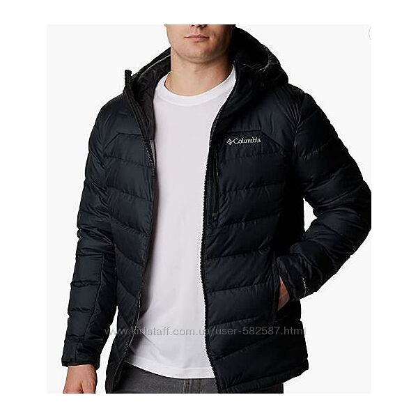 Чоловічий чорний пуховик Columbia  Omni-heat куртка розмір L
