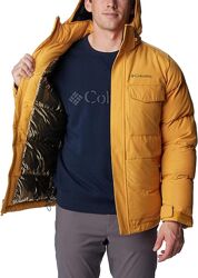 Желтая зимняя мужская куртка пуховик Columbia Marquam Peak Fusion