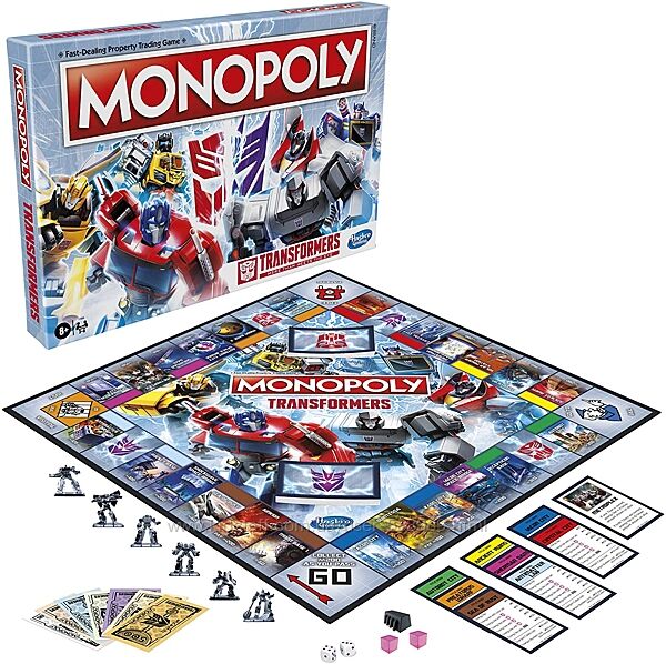 Настольная игра Хасбро Монополия трансформеры Monopoly Transformers Hasbro