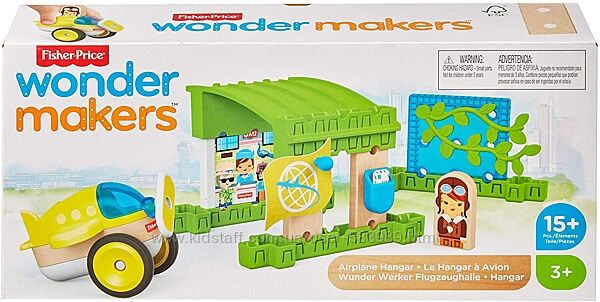 Конструктор Фишер прайс аэропорт Fisher Price Wonder Makers Airport Hanger