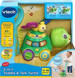 Музыкальная каталка Втеч витеч черепаха VTech 2-in-1 Toddle and Talk Turtle