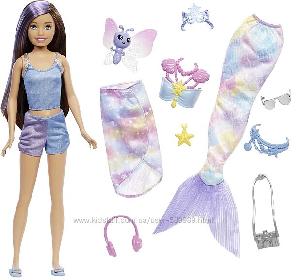 Барби барбі русалка Скиппер Скіппер 3 в 1 Barbie Mermaid Power Skipper