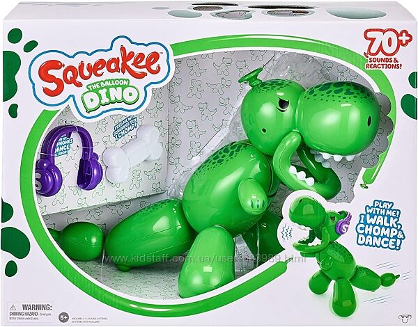 Інтерактивний динозаврик динозавр интерактивный Squeakee The Balloon Dino