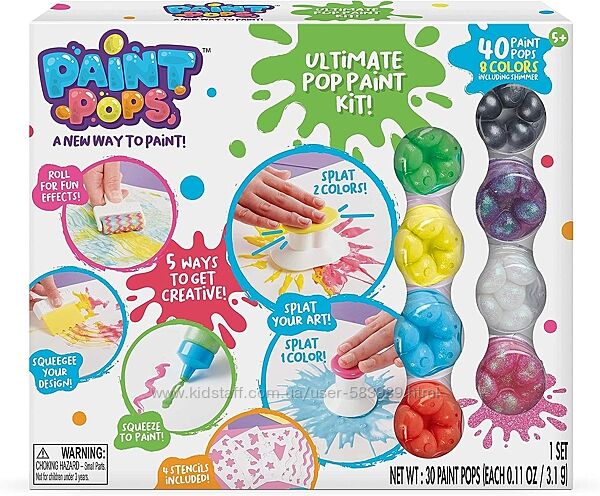 Набор для рисования кульки фарби WowWee Paint Pops Ultimate Paint Pop Kit