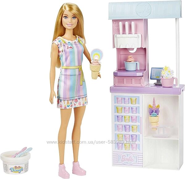Барби и магазин мороженного барбі і морозива Barbie Ice Cream Shop