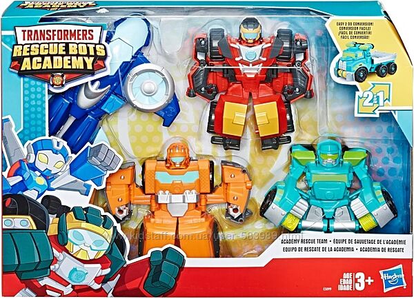 Трансформери спасатели Академія ботів Transformers Rescue Bots Academy Team