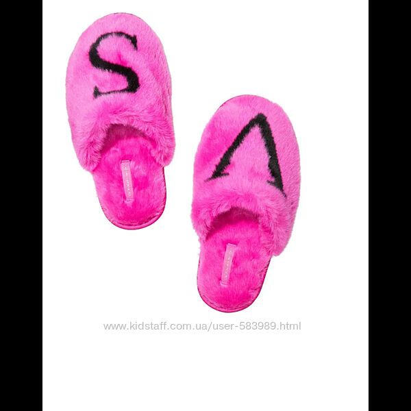 Тапки тапочки шльопки Виктория Сикрет Victorias Secret рожеві 38 39 р.