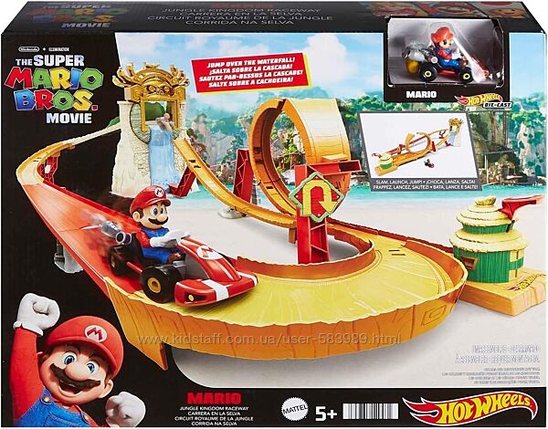Хот вілс Супер Маріо трек Hot Wheels Super Mario Jungle Kingdom Raceway