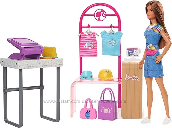 Барби барбі бутик бутік ательє декор одягу Barbie Make & Sell Boutique 