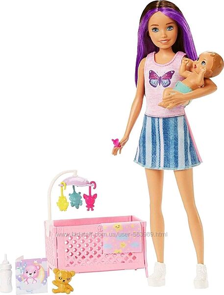 Барбі Скіппер Няня Солодкі сни Barbie Skipper Babysitters Inc Crib