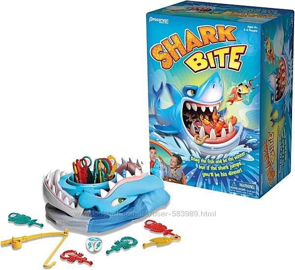 Настольная игра Укус акулы укус акули Shark Bite by Pressman