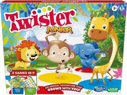 Настольная игра твистер джуниор Hasbro Twister Junior Game 2 в 1