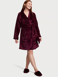 Халат Вікторія сікрет вишневий ХЛ ХХЛ Victorias Secret Robe